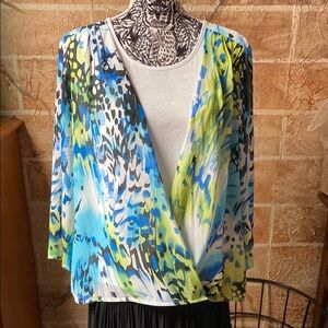 Colorful Abstract Print blouse